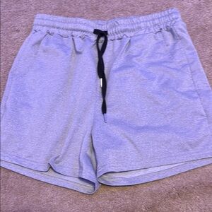 Light Gray Drawstring Shorts